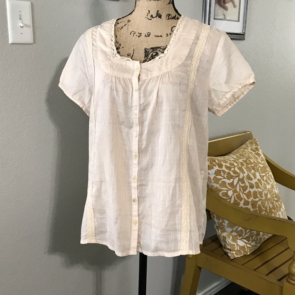 Tommy Hilfiger- Tan Boho Top
